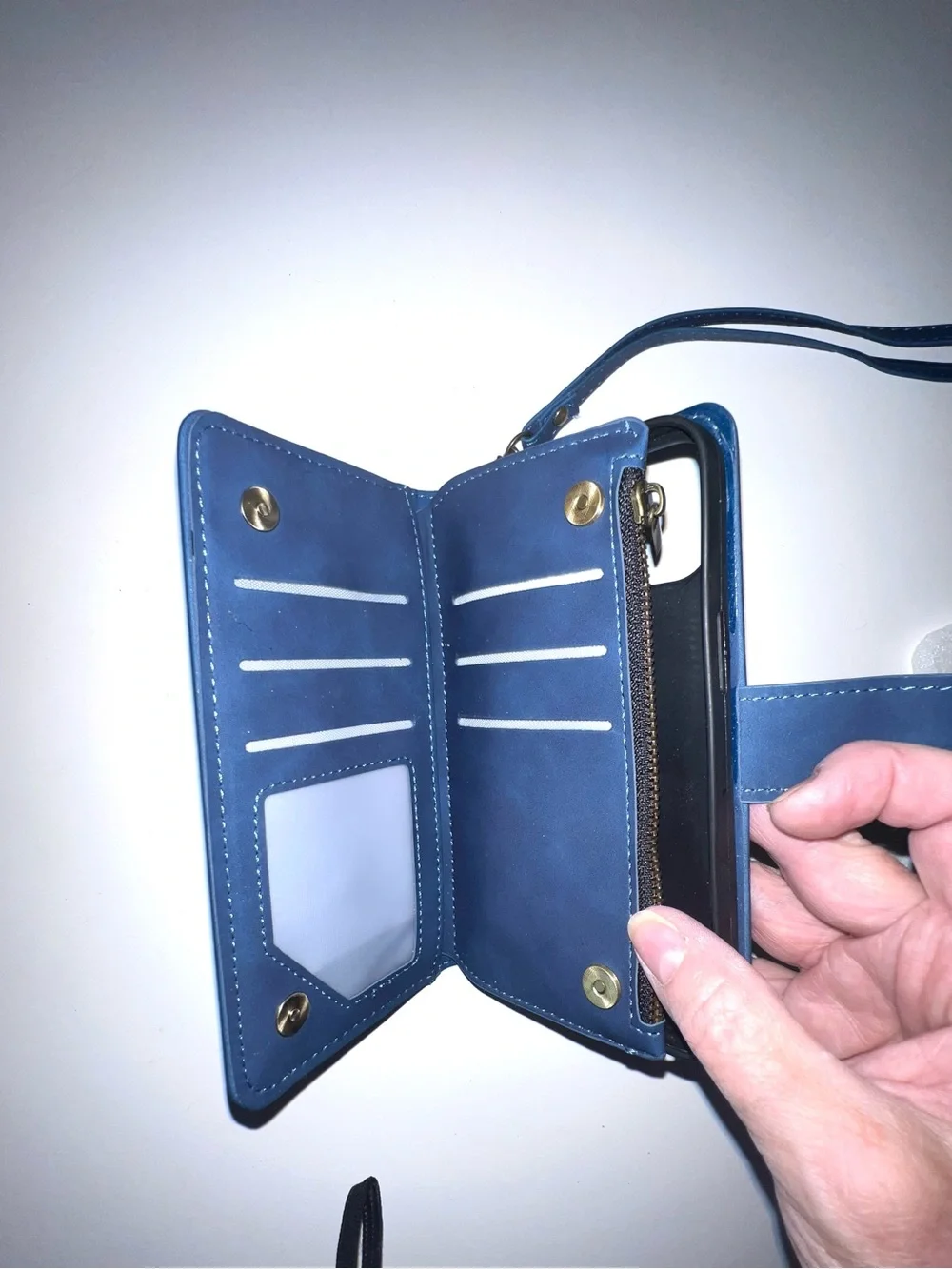 Wallet-Style Phone Case with Wrist Strap
